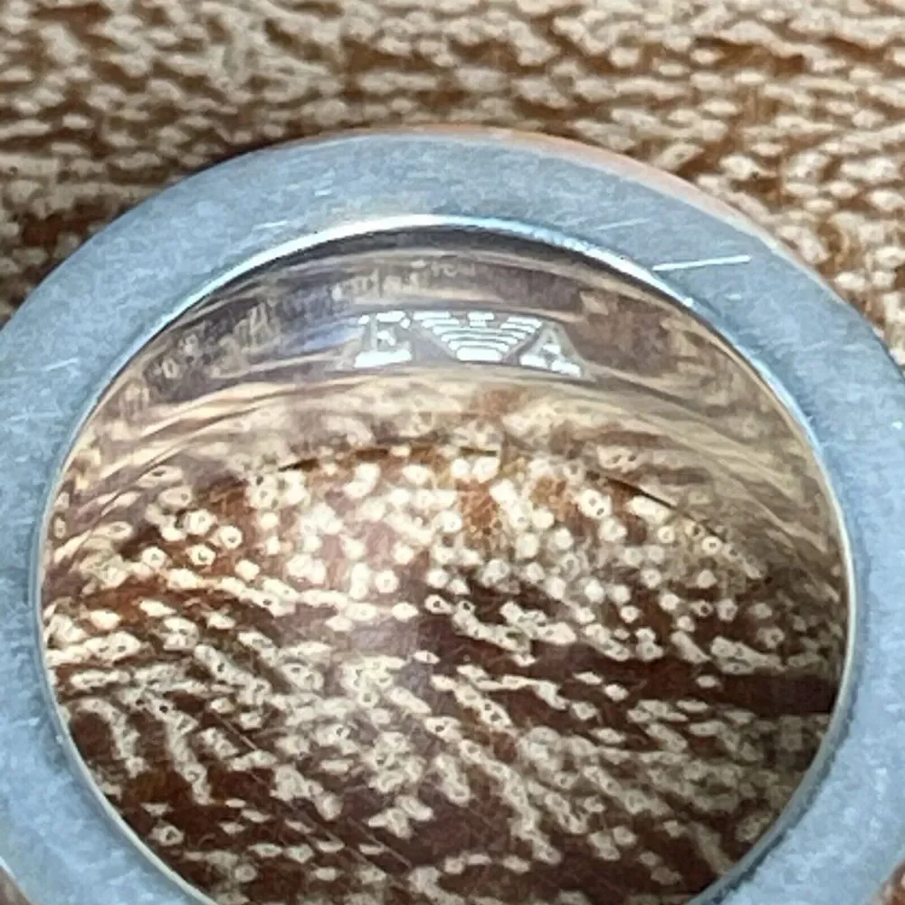 Sterling Silver 925 Marked ‘EWA’ Wide Band Ring 8.2g Size 6